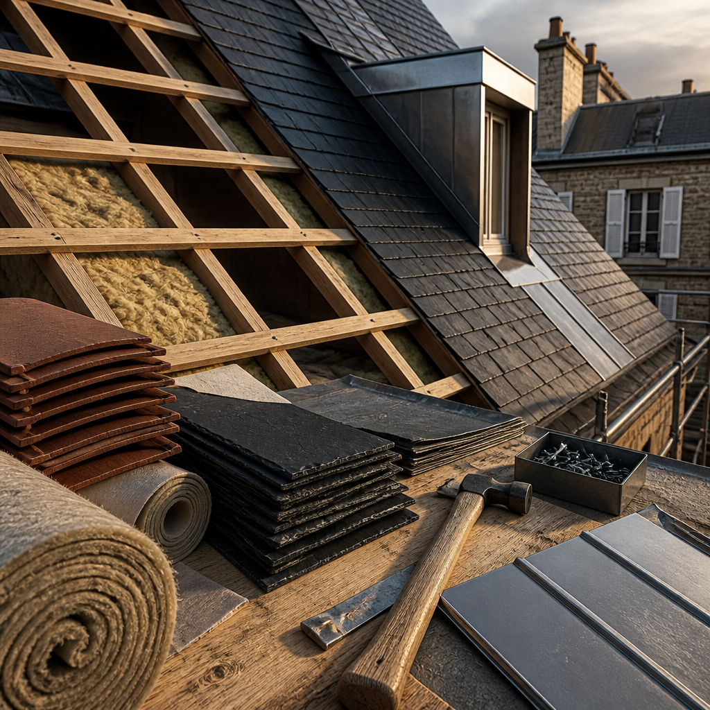 Prix au m² rénovation toiture 2026 : tuiles, ardoise, zinc, charpente, isolation
